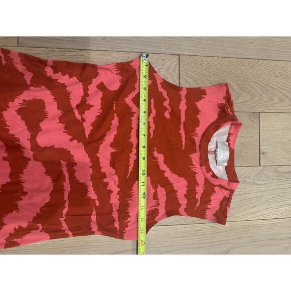 Anthropologie Nicolette Hot‎ Pink & Red Print Midi Dress Corey Lynn Calter Sz S - Picture 8 of 9